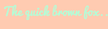 Image with Font Color B1FFD8 and Background Color FFCBB1